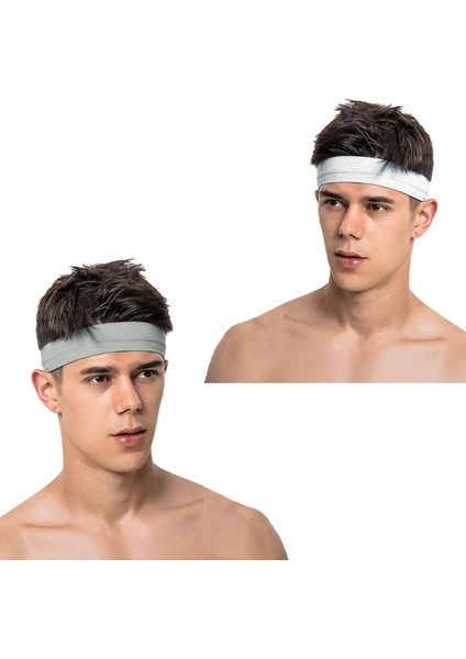 Salvia Dione 2li Erkek Spor Saç Bandı Sporcu Kafabandı Headband Tenis Ter Bantı Fitness Saç Bantları