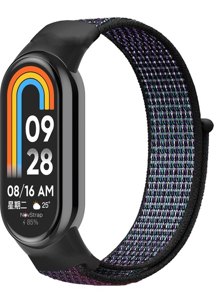 Xiaomi Mi Band 8 Mi Band 9 ile Uyumlu Kordon Hasır Spor Dokuma Kumaş Kordon Kayış