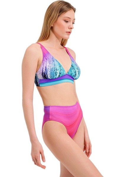 Desenli Yüksek Bel Bikini modelleri
