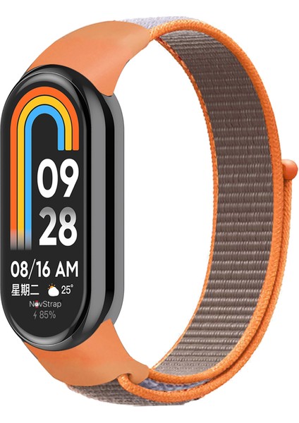 Xiaomi Mi Band 8 Mi Band 9 ile Uyumlu Kordon Hasır Spor Dokuma Kumaş Kordon Kayış