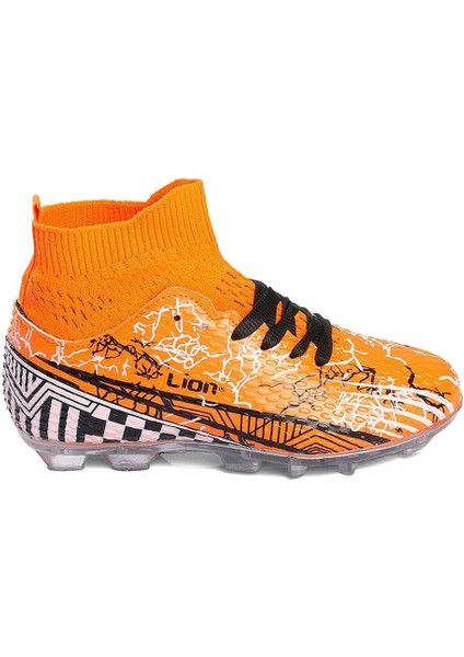 Super Mercury Bilekli Çoraplı Krampon Futbol Ayakkabısı LİON-571-KR