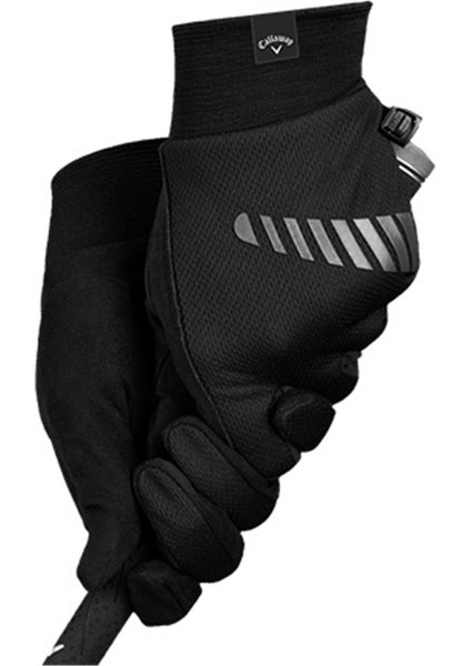 Mens Left Hand Thermal Grıp 2pk Gloves L Black - Erkek Golf Eldiveni Sol El Siyah Large