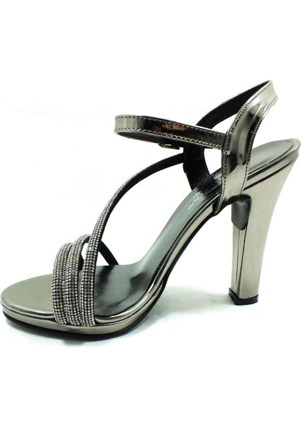 Taşlı Topuklu Kadın Ayakkabısı Platin-Ayna 114 232 modelleri