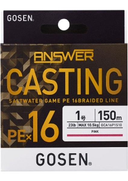 X16 Casting Answer Pe 16 Örgü Ip Misina 150MT Pink