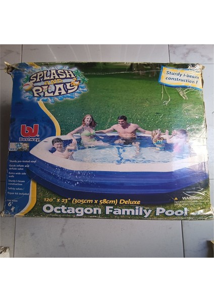 6+ Şişme Havuz 120X23 (305 cm x 58 cm ) Teşhir Ürünüdür Pompasız