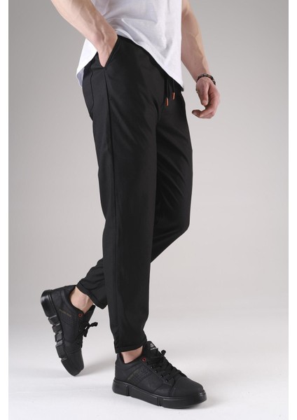 Erkek Beli Lastikli Duble Paça Kumaş Pantolon fiyatları