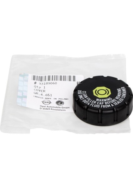 Opel Meriva A Fren Hidrolik Depo Kapağı Orjinal