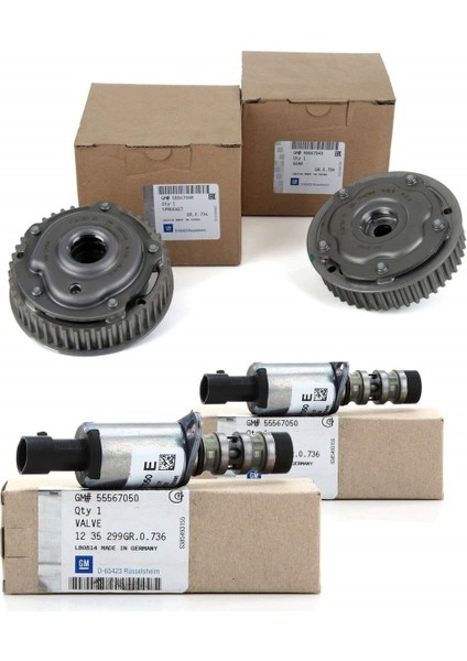 Opel Mokka 1.6 Eksantrik Mili Dişlisi Selenoid Valfi Takım