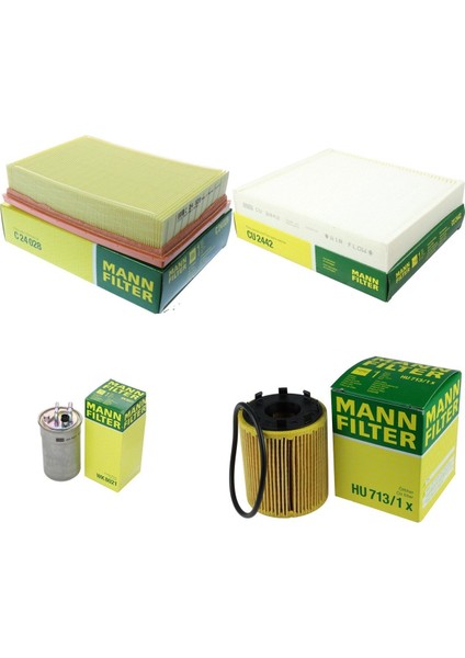 Opel Corsa D 1.3 Z13DTJ Z13DTH Euro 4 Periyodik Bakım Seti Mann