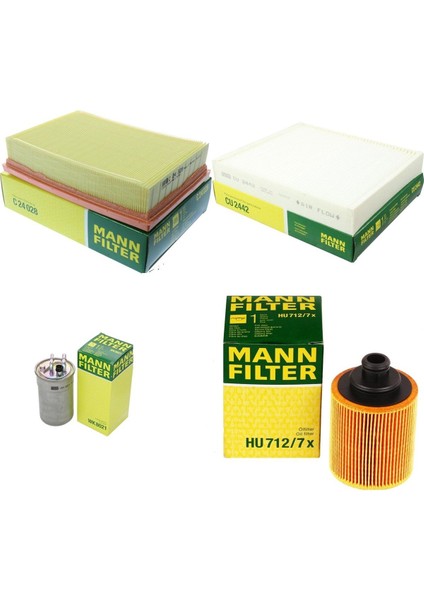 Opel Corsa D 1.3 Z13DTJ Z13DTH Euro 4 Periyodik Bakım Seti Mann