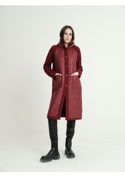 Delenna Model Kapitone Mont Görünümlü Triko Kadın Hırka modelleri