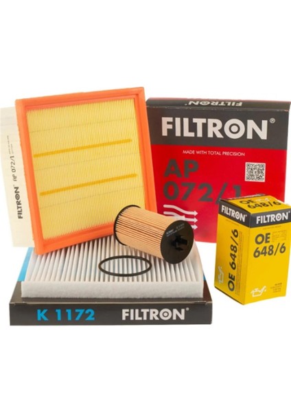 Opel Corsa D Filtron 1.2 Benzinli Periyodik Bakım Filtre Seti 650172 (5650359)-834926-6808622