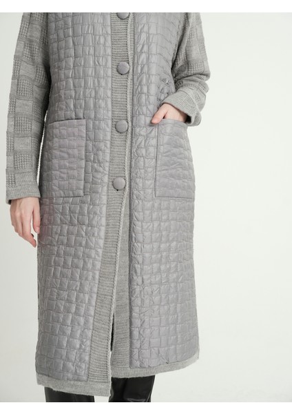 Delenna Model Kapitone Mont Görünümlü Triko Kadın Hırka fırsatları