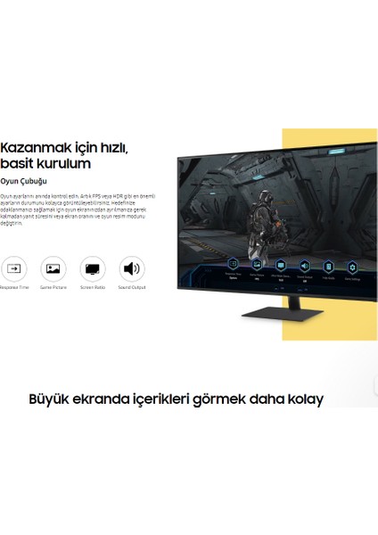 4K Ultra HD HDR10 Monitör 109 Ekran 43" Wi-Fi Bağlantı Smart  Slim Monitör- TV