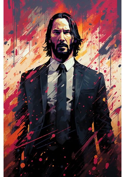 John Wick Tasarım Çerçevesiz Poster