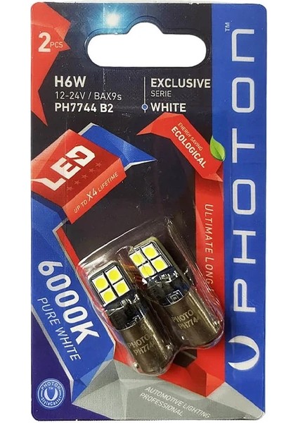 H6W 12-24V Exclusive Canbus 2'li Blister LED