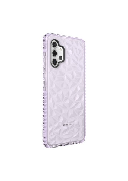 Samsung Galaxy A32 4g Piramit Desenli Transparan Şık Buzz Silikon Kılıf