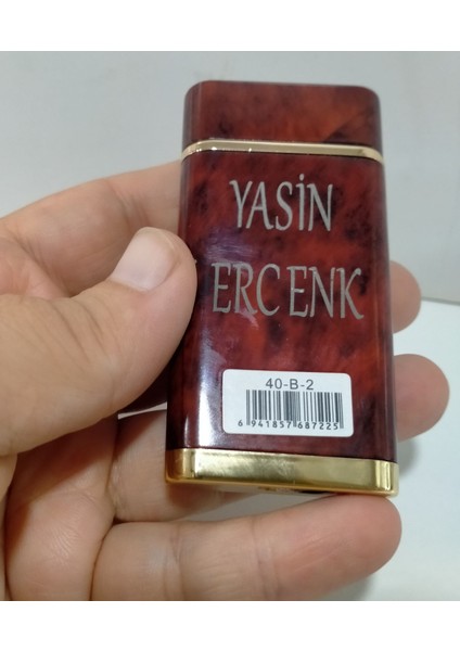 Çakmak Kişiye Özel Isim Yazılı ve Mdf Tasarım Kutulu No:45