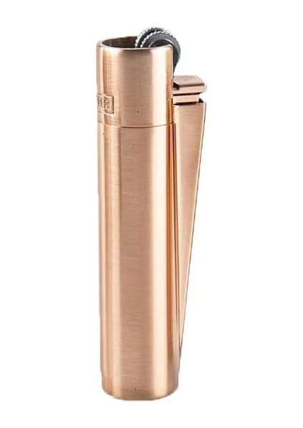 Clipper Çakmak Rose Gold Metal Çakmak Hediye Kutulu