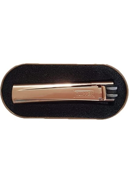 Clipper Çakmak Rose Gold Metal Çakmak Hediye Kutulu