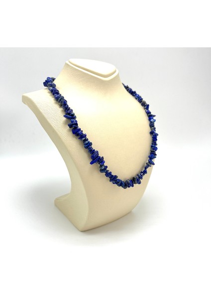 Sertifikalı Lapis Lazuli 80 cm Natural Kesim Doğal Taş Kolye modelleri