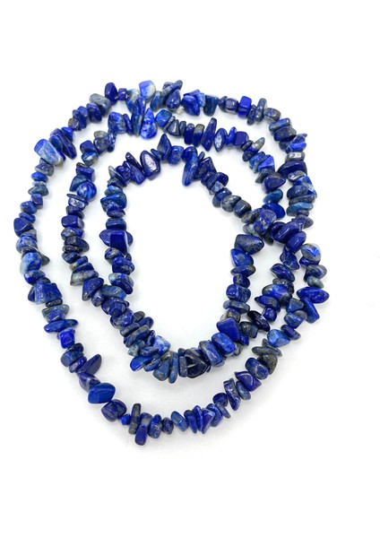 Sertifikalı Lapis Lazuli 80 cm Natural Kesim Doğal Taş Kolye indirimleri