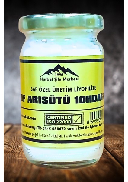 Saf Liyofilize Arısütü Tozu - 50 gr