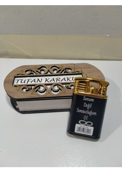 Çakmak Kişiye Özel Isim Yazılı ve Mdf Tasarım Kutulu No:46 fırsatları