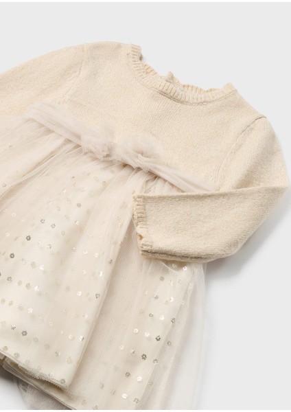 Kız Bebek Triko Gövdeli Tüllü Elbise fiyatları