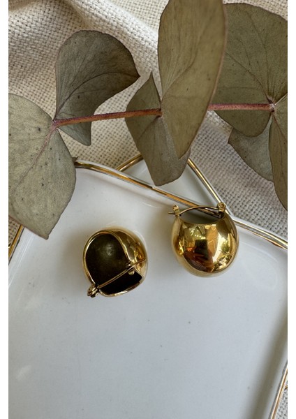 Tombul Sepet Çelik Küpe