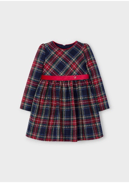 Kız Çocuk Ekose Elbise