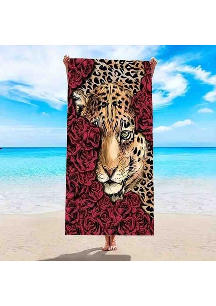 80X150 Su Emici Kum Tutmaz Plaj Havlusu &banyo Havlusu