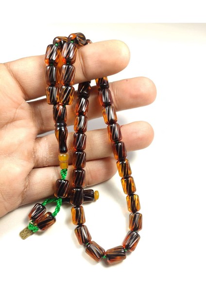 Muhammed Dabbas Usta Eseri Imzalı El Işi Kalem Oymalı Sıkma Kehribar Sertifikalı 5179 fırsatları