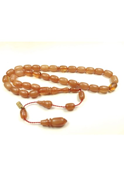 Mesut Elma Usta Eseri Imzalı Hareli Sıkma Kehribar Sertifikalı 5062