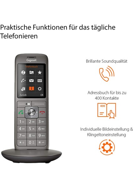 CL660 Renkli Ekran Handsfree Telsiz Telefon