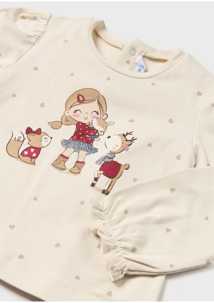 Kız Bebek Baskılı Sweatshirt fiyatları