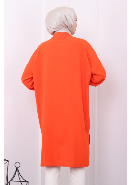 Orange Yırtmaçlı Cepli Tunik indirimleri