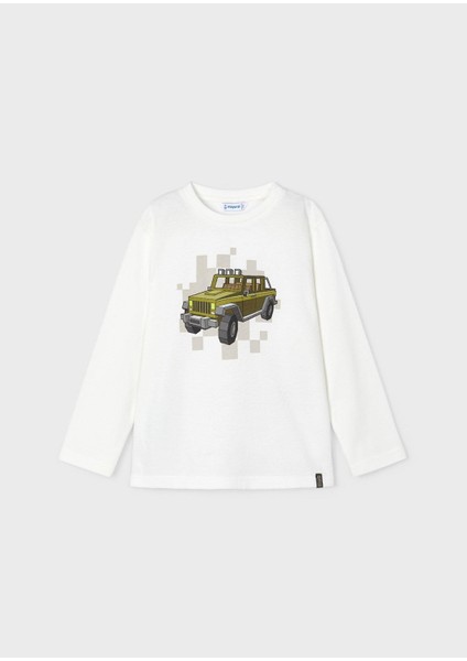 Erkek Çocuk Araba Baskılı Sweatshirt modelleri