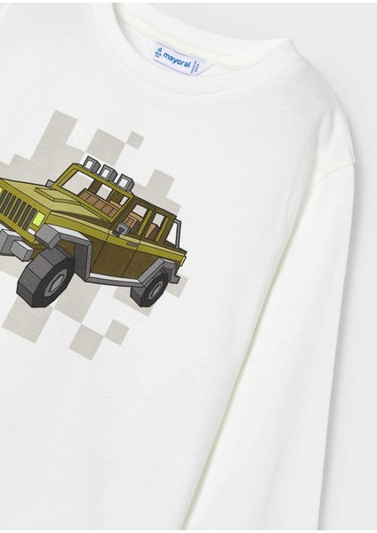 Erkek Çocuk Araba Baskılı Sweatshirt fırsatları