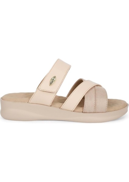 2048-9975-14 Tam Anatomik Masaj Tabanlı Kadın Terlik - NKT02048-BEJ-39 fiyatları