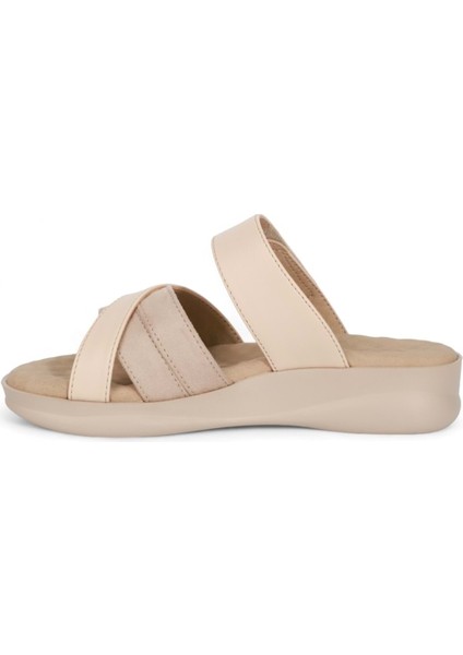 2048-9975-14 Tam Anatomik Masaj Tabanlı Kadın Terlik - NKT02048-BEJ-39 fırsatları