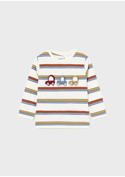 Erkek Bebek Çizgili Sweatshirt
