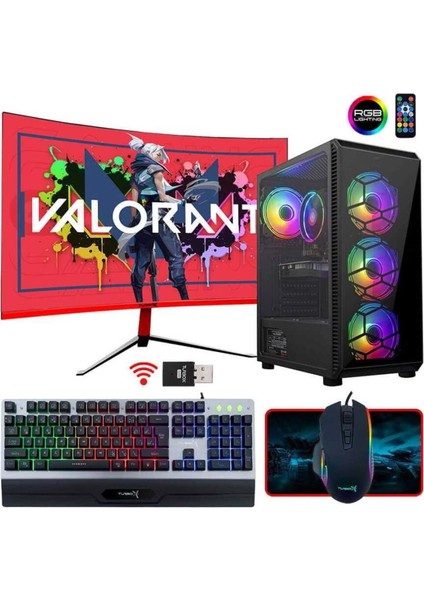 TX45 Masaüstü Oyun Bilgisayarı I7 860 8gb Ram 256GB SSD 4gb Ekran Kartı 23.6" Curved Monitör