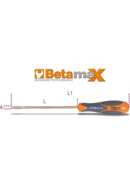 Kıvılcım Çıkarmaz Düz Tornavida 1270BA 8X200