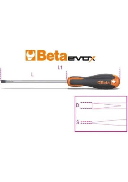 Klemens Düz Tornavida 1204E 6,5 x 150
