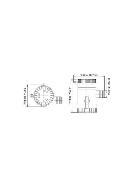 Sintine Pompası 500 Gph 12V