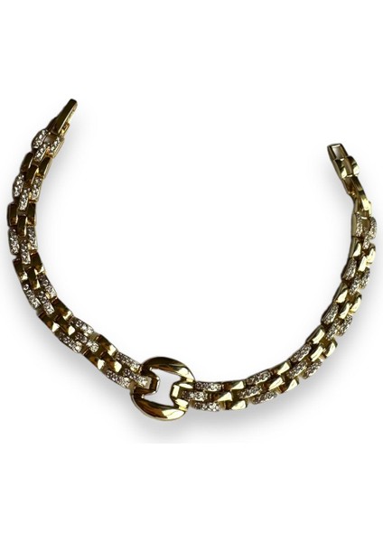 Kuyumcu Model Zirkon Taşlı Bileklik 17-19 cm