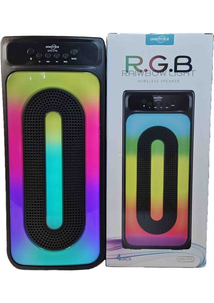 GTS-1770 Büyük Boy 4 Inç X2 Karaoke Mikrofon Hediyeli Wireless Speaker