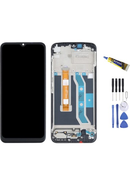 Realme RMX3261 C21Y Ekran LCD Uyumlu Dokunmatik Full Çıtalı