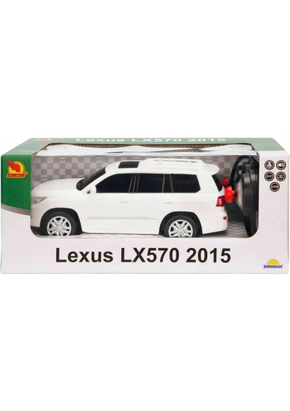 Suncon 1:24 Lexus LX570 2015 Işıklı Uzaktan Kumandalı Araba 39489 Beyaz